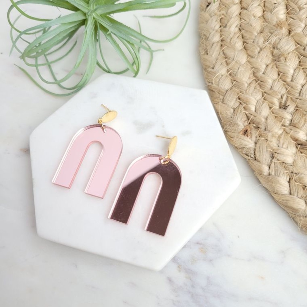 NWT handcrafted acrylic earrings
